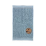 Toalla lisa de rizo Jade 100% algodón-Vicente Barcelo Baño-Azul-30 x 50 cm
