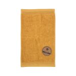 Toalla lisa de rizo Jade 100% algodón-Vicente Barcelo Baño-Ocre-30 x 50 cm