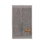 Toalla lisa de rizo Jade 100% algodón-Vicente Barcelo Baño-Gris-30 x 50 cm