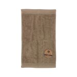 Toalla lisa de rizo Jade 100% algodón-Vicente Barcelo Baño-Taupe-30 x 50 cm