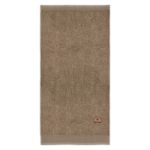 Toalla lisa de rizo Jade 100% algodón-Vicente Barcelo Baño-Taupe-70 x 140 cm