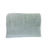 Toalla lisa de rizo Jade 100% algodón-Vicente Barcelo Baño-Anis-100 x 150 cm