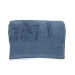 Toalla lisa de rizo Jade 100% algodón-Vicente Barcelo Baño-Jeans-100 x 150 cm